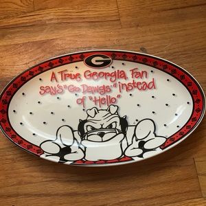 Georgia bulldog platter